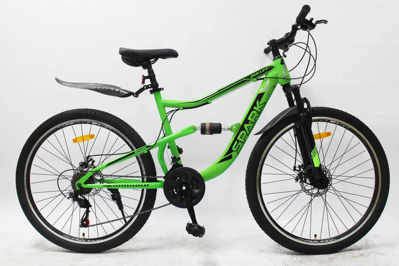 Фотография Велосипед SPARK BULLET 27,5" размер М 2021 зеленый
